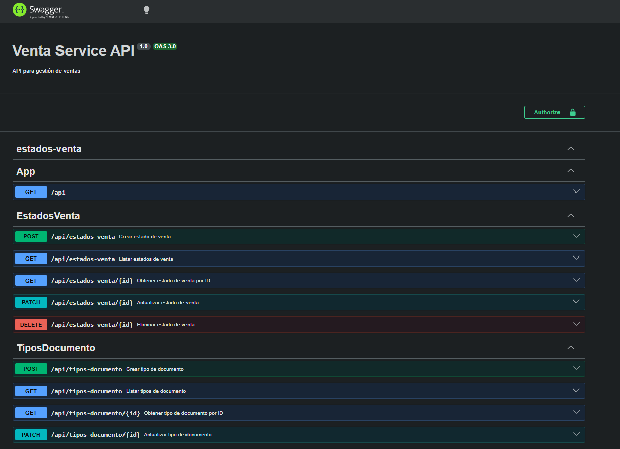 Documentación Swagger de una API empresarial