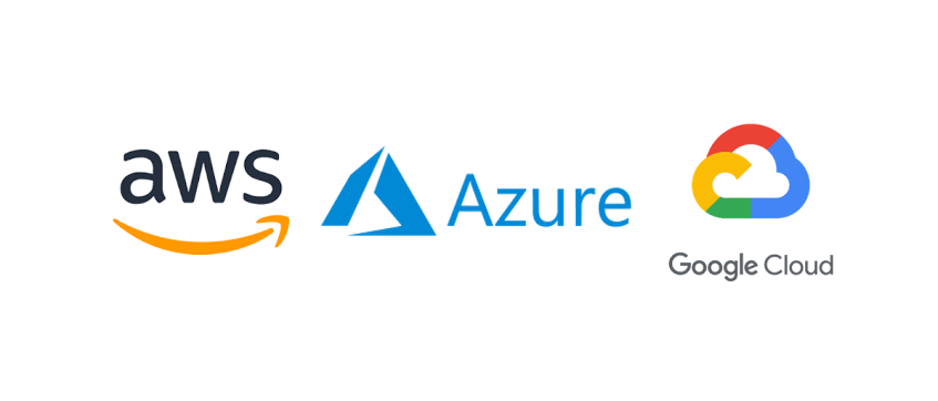 Plataformas cloud consideradas para despliegues de infraestructura: AWS, Azure y Google Cloud